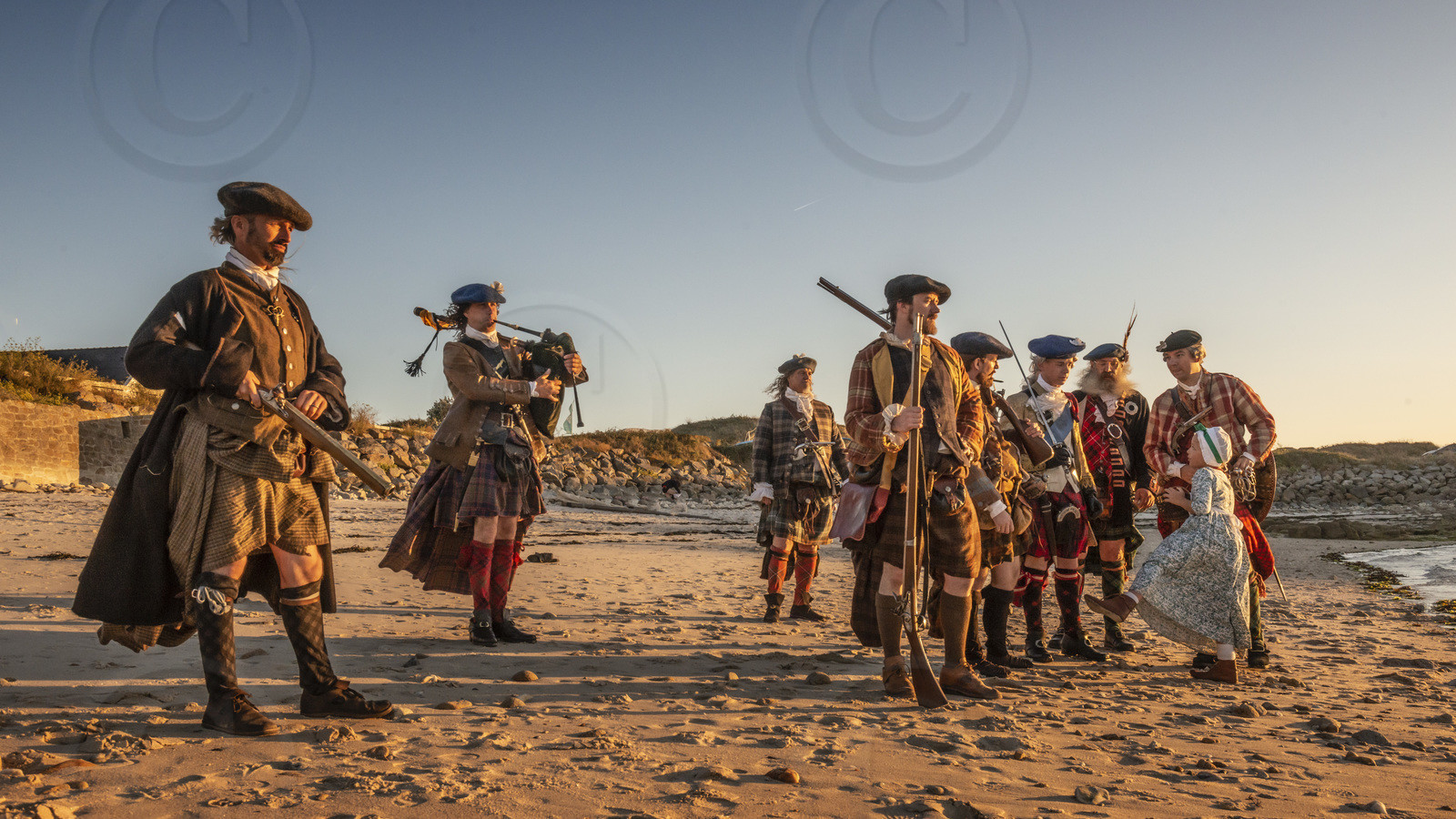1746 - Après la défaite de Culloden, Bonnie Prince Charlie débarque à Roscoff avec une dizaine de partisans à bord de l'Heureux 1746 - Après la défaite de Culloden, Bonnie Prince Charlie débarque à Roscoff avec une dizaine de partisans à bord de l'Heureux