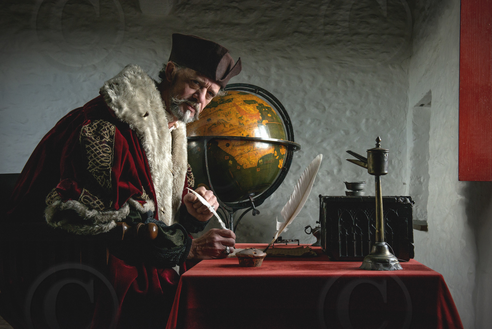 1545 - Jacques Cartier en son manoir de Limoëlou